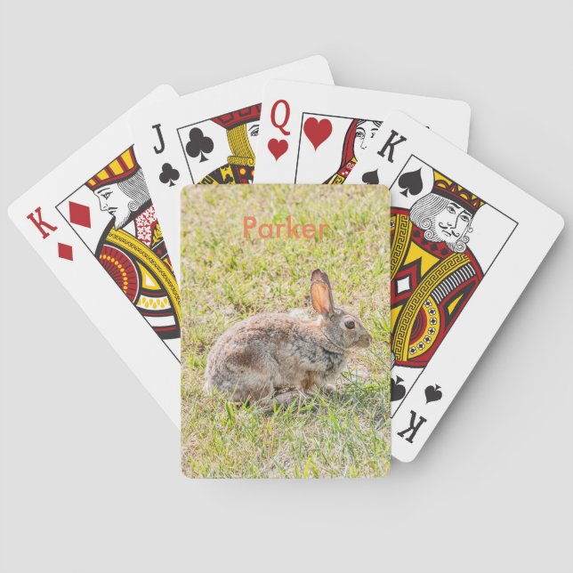 Bunny Rabbit - Easter - Wildlife - Animal Playing Cards (Back)