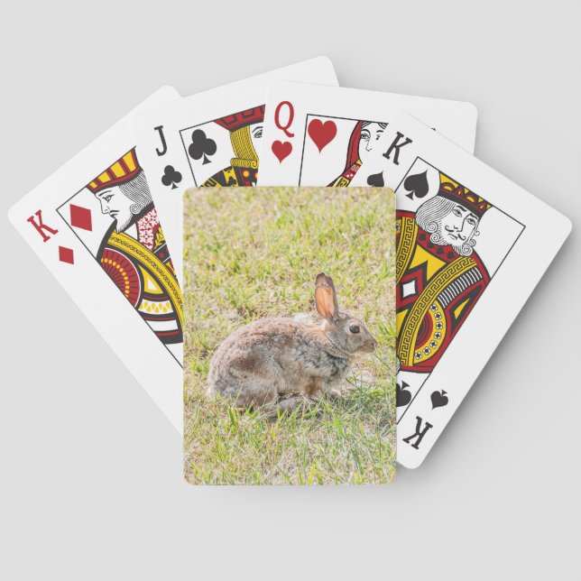 Bunny Rabbit - Easter - Wildlife - Animal Playing  Playing Cards (Back)