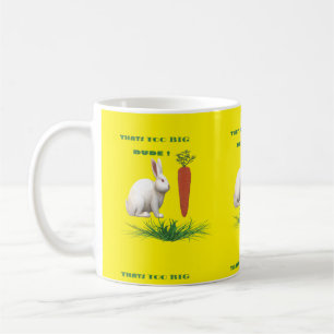 Bunny Rabbit eats a big carrot Coffee Mug