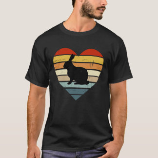 Bunny Rabbit Farm Farmer Retro Vintage Animals T-Shirt