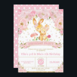 Bunny Rabbit Floral Joint Birthday Party Sisters Invitation<br><div class="desc">Personalize this whimsical Floral Bunny Rabbit Joint Birthday Invitation with your party details easily and quickly, simply press the customize it button to further re-arrange and format the style and placement of the text.  Designed to co-ordinate with our Blush Floral Bunny Rabbit Birthday collection. This whimsical collection features beautiful blush...</div>