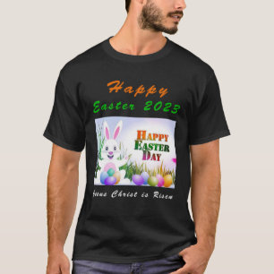 Bunny Rabbit for Easter Day 2023 Jesus is Risen T-Shirt