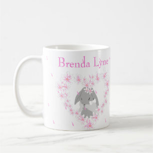 Bunny Rabbit Girl Pink Coffee Mug