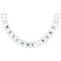 Bunny Rabbit Green Gingham Baby Shower Bunting