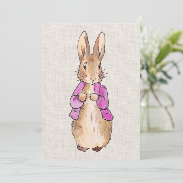 Bunny rabbit invitation (Standing Front)