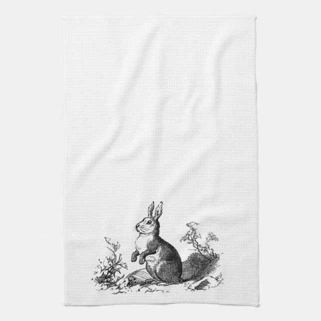 Bunny Rabbit Kitchen Towel (Vertical)