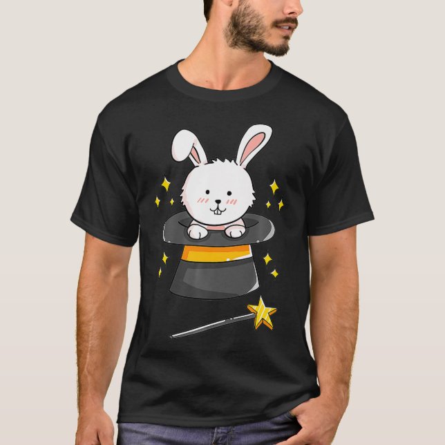 Bunny Rabbit Magic Wand Magician Wizard Witcher Gi T-Shirt (Front)