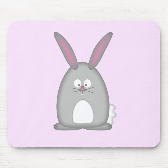Bunny Rabbit Mouse Pad (Front)