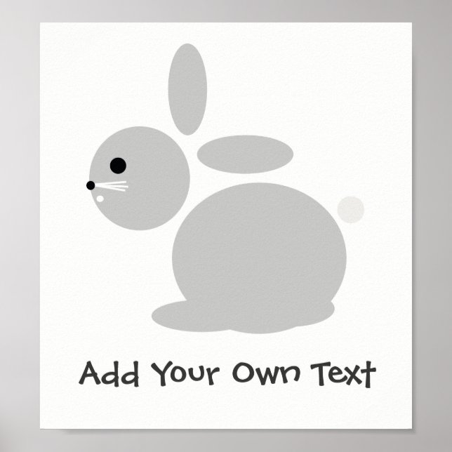 Bunny Rabbit Nursery Chambre pour enfants Poster p (Devant)
