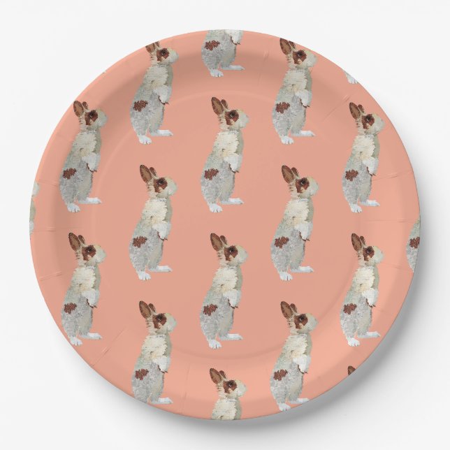 BUNNY RABBIT PAPER PLATE (Front)