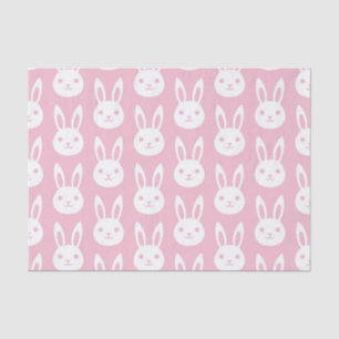Bunny Rabbit Pattern Pink Tissue Paper