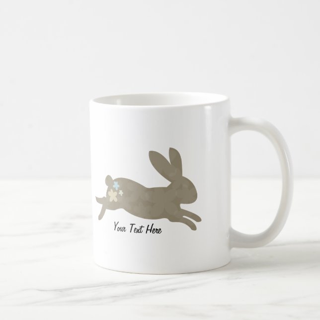 Bunny Rabbit (personalized) Coffee Mug (Right)
