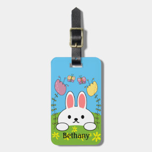 Bunny Rabbit Personalized Luggage Tag