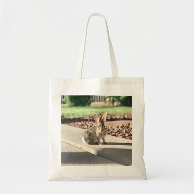 bunny rabbit photo Easter spring Tote Bag (Front)