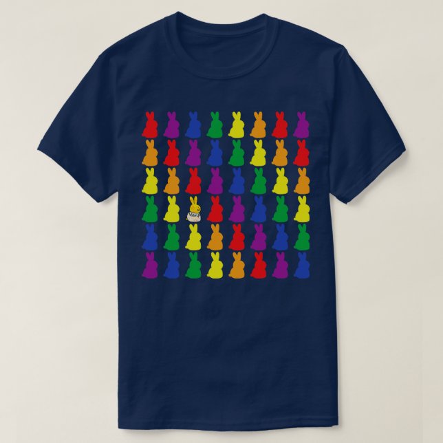 Bunny Rabbit Pride Colony T-Shirt (Design Front)