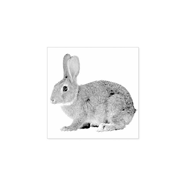 Bunny Rabbit Rubber Stamp (Imprint)