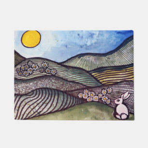 Bunny Rabbit Spring                                Doormat
