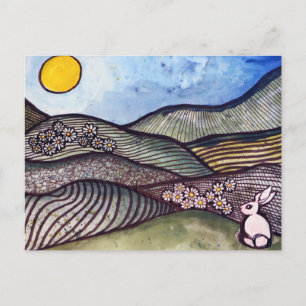 Bunny Rabbit Spring                                Postcard