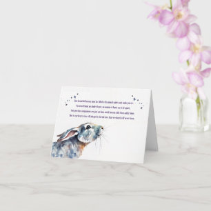 Bunny Rabbit Sympathy with Spiritual Type Poem Card