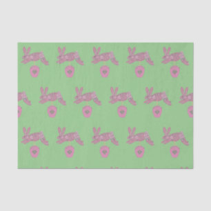 Bunny Rabbit Topiary Ginger jar jars  Tissue Paper