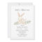 Bunny Rabbits Green Modern Baby Shower Invitation