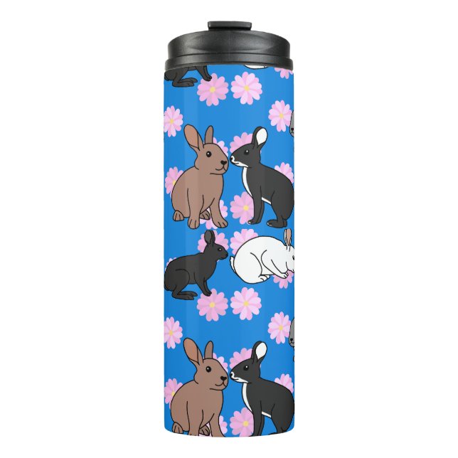 Bunny Rabbits Thermal Tumbler (Front)