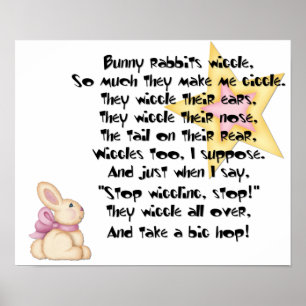 Bunny Rabbits Wiggle Print