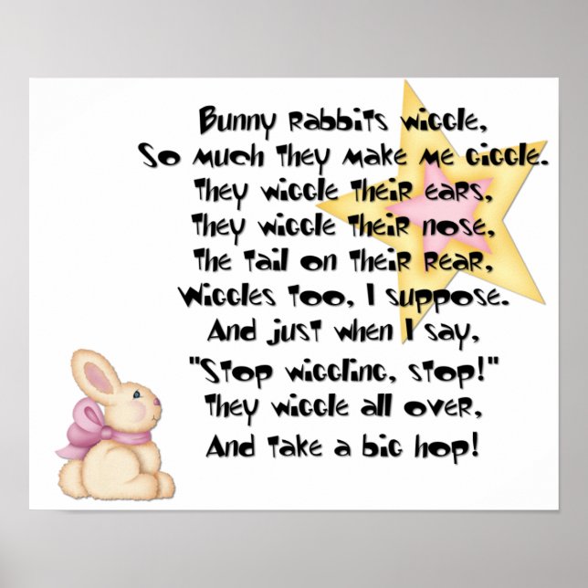 Bunny Rabbits Wiggle Print (Front)