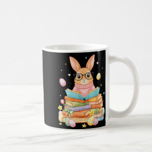 Bunny Reading Rabbit Funny For Kids Girls Boy Wome Coffee Mug