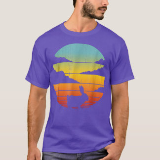 Bunny Retro Vintage 60s 70s Sunset Rabbit Mammal A T-Shirt