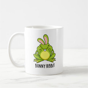 Bunny Ribbit Funny Rabbit Frog Pun  Coffee Mug