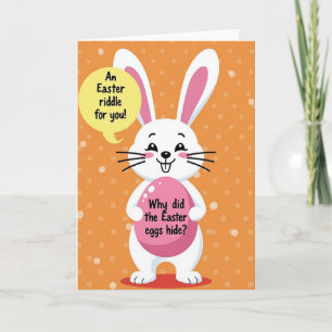 Bunny Riddle Fun Spring Card