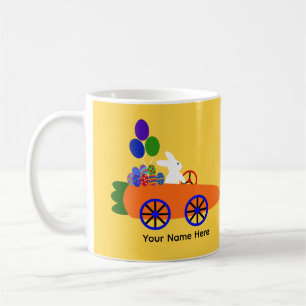 Bunny Riding Carrot Car #3 Mug