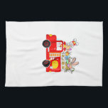 Bunny Riding Firetruck Easter Day Firefighter Happ Kitchen Towel<br><div class="desc">Bunny Riding Firetruck Easter Day Firefighter Happy Easter T-Shirt</div>