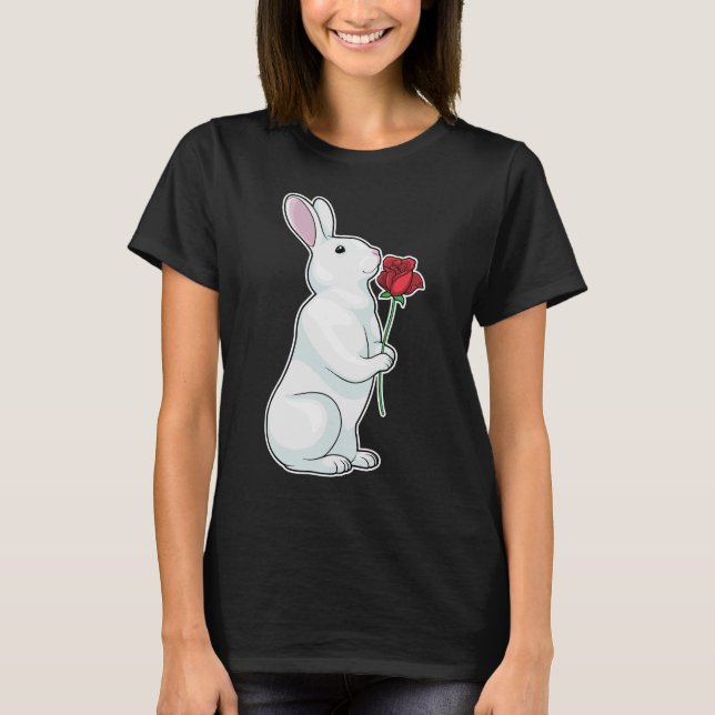 Bunny Rose Flower T-Shirt (Front)