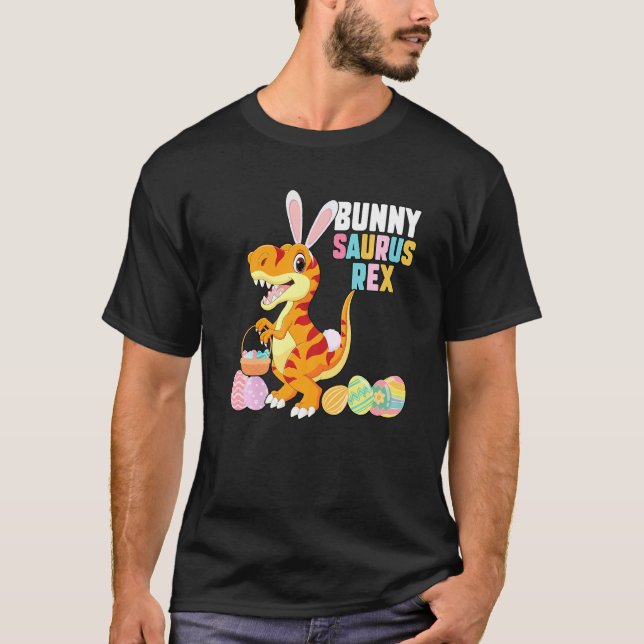 Bunny Saurus Rex Easter T-Shirt (Front)