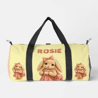 Bunny school girl duffle bag