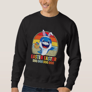 Bunny Shark Happy Easter Day Egg Hunt Lovely Cute Sweatshirt
