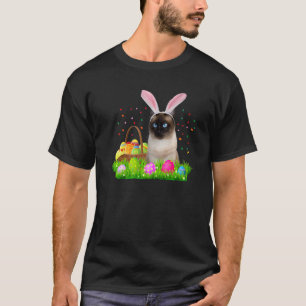 Bunny Siamese Cat  Easter Siamese Cat T-Shirt