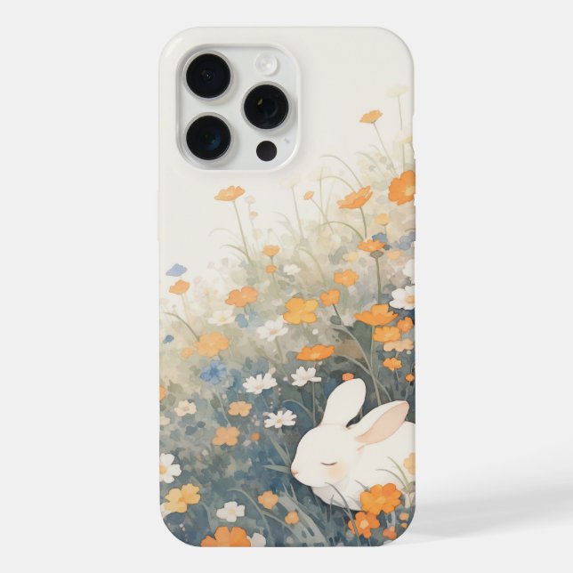 Bunny Sleepy Haven iPhone Case (Back)