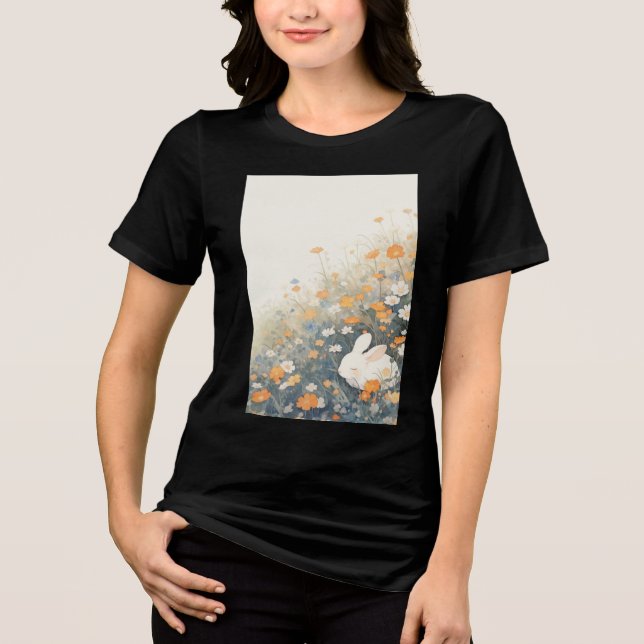 Bunny Sleepy Haven Tri-Blend Shirt (Front)