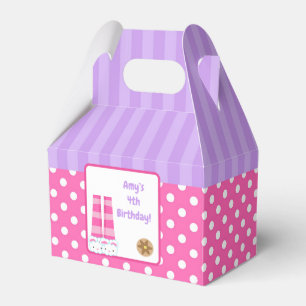 Bunny Slippers Pyjamas & Pancakes Birthday Party Favor Box