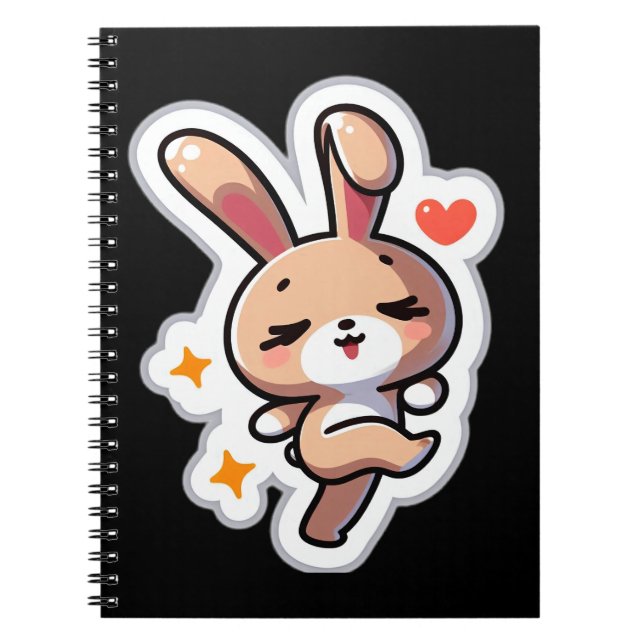 Bunny Spiral Photo Notebook (Front)