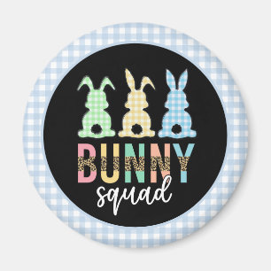 Bunny Squad   Easter Egg Hunt Cute Bunny Magnet