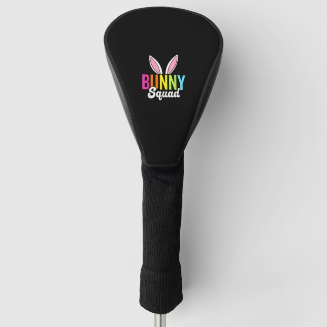 Bunny squad, matching easter rabbit ears, Easter p Golf Head Cover (Front)