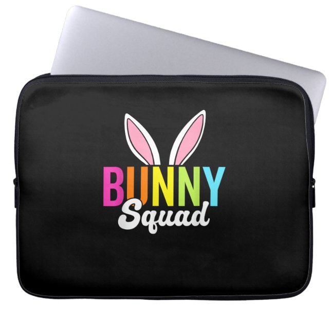 Bunny squad, matching easter rabbit ears, Easter p Laptop Sleeve (Front)