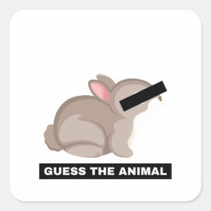 Bunny Square Sticker