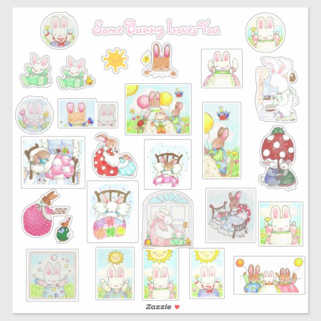 Bunny Stickers! (Sheet)