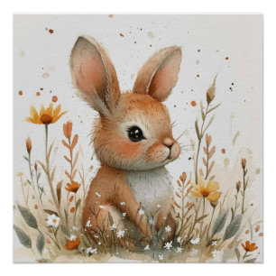 Bunny Sway: A Bit of Whimsy Bunny Poster