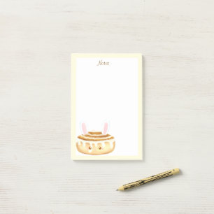Bunny Sweet Dessert Cinnamon Bun Post-it Notes